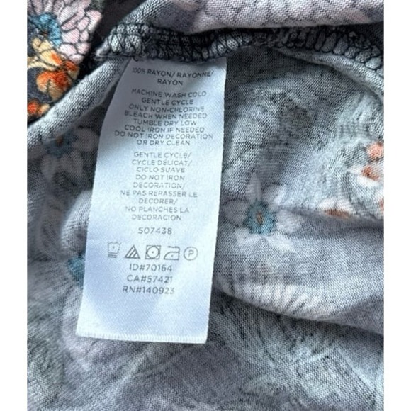 Loft women's Green floral sleeveless blouse Size XL - Picture 10 of 10